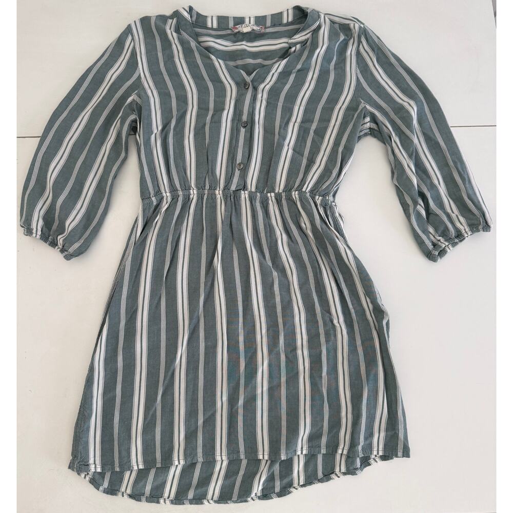 Pink Rose Vintage Striped Dress